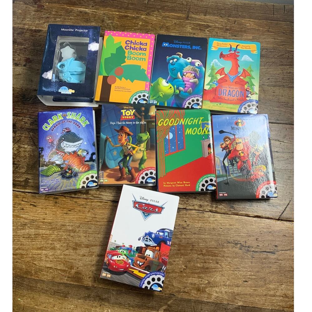 Moonlite Storytime Storybook Projector Smartphone + 8 Story Reels Kids Bundle